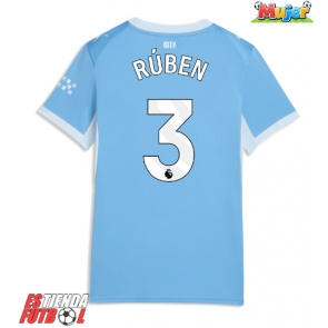 Manchester City Ruben Dias #3 Primera Equipación Mujer 2026-27 Manga Corta